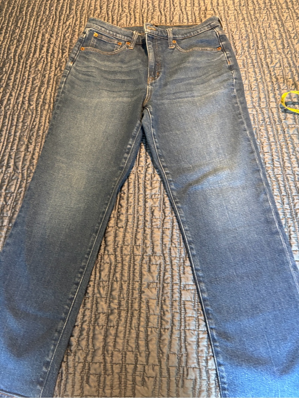 J. Crew Straight-Leg Jeans in Medium Blue Wash